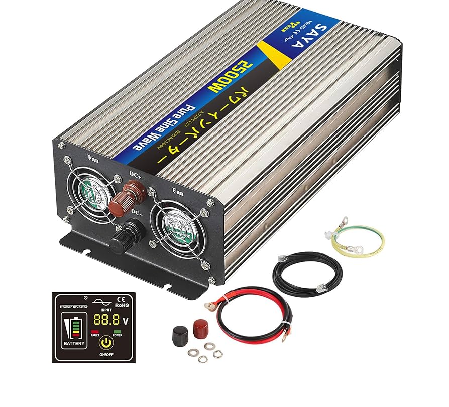 Amazon.co.jp: 正弦波インバーター 2500W 24V 100V 瞬間最大